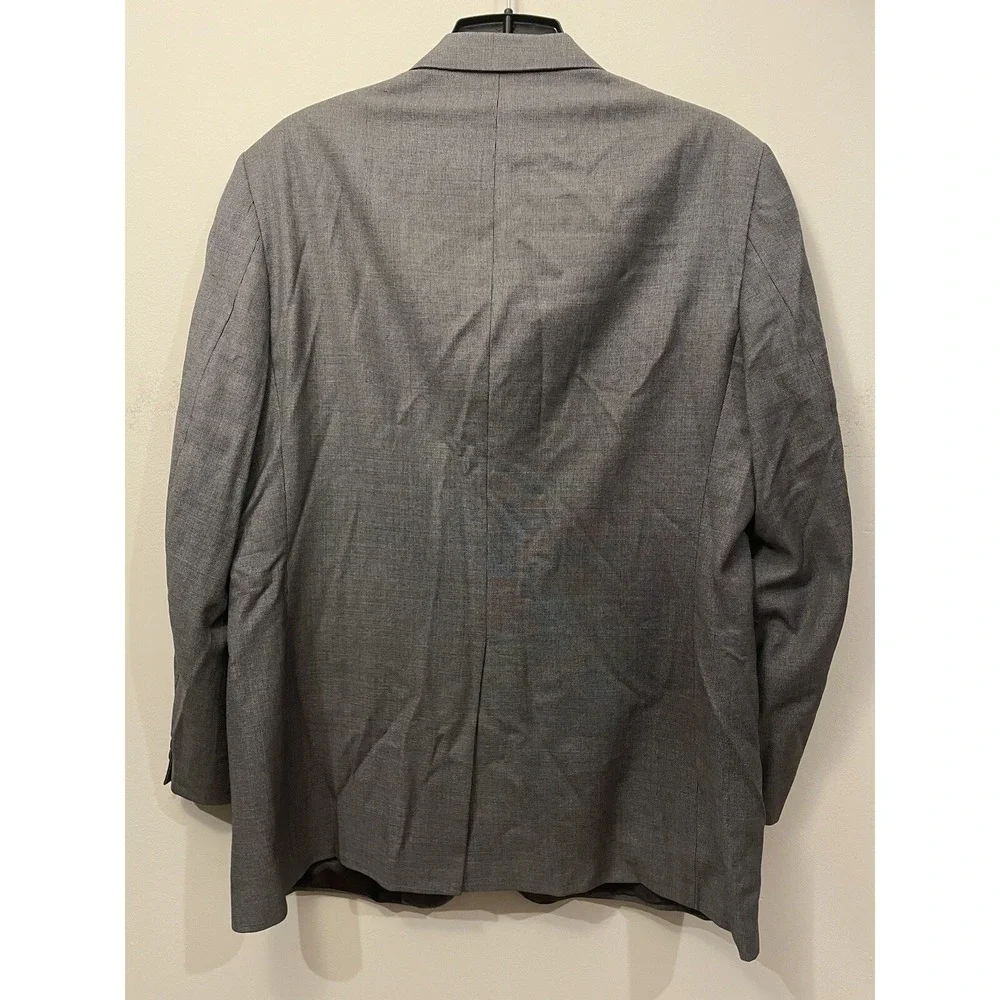 Brooks Brothers Loro Piana‎ Blazer Men 46L Long Grey Super 110s Wool Sport Coat